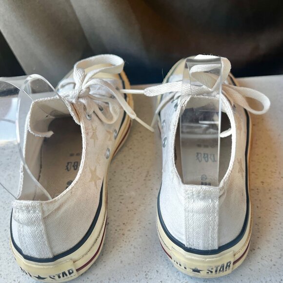 Converse All Star Chuck Taylor Low Top Sneakers Beige Canvas Womens US 6.5 - Picture 5 of 9